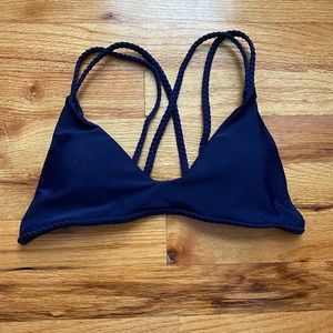 navy blue bikini top